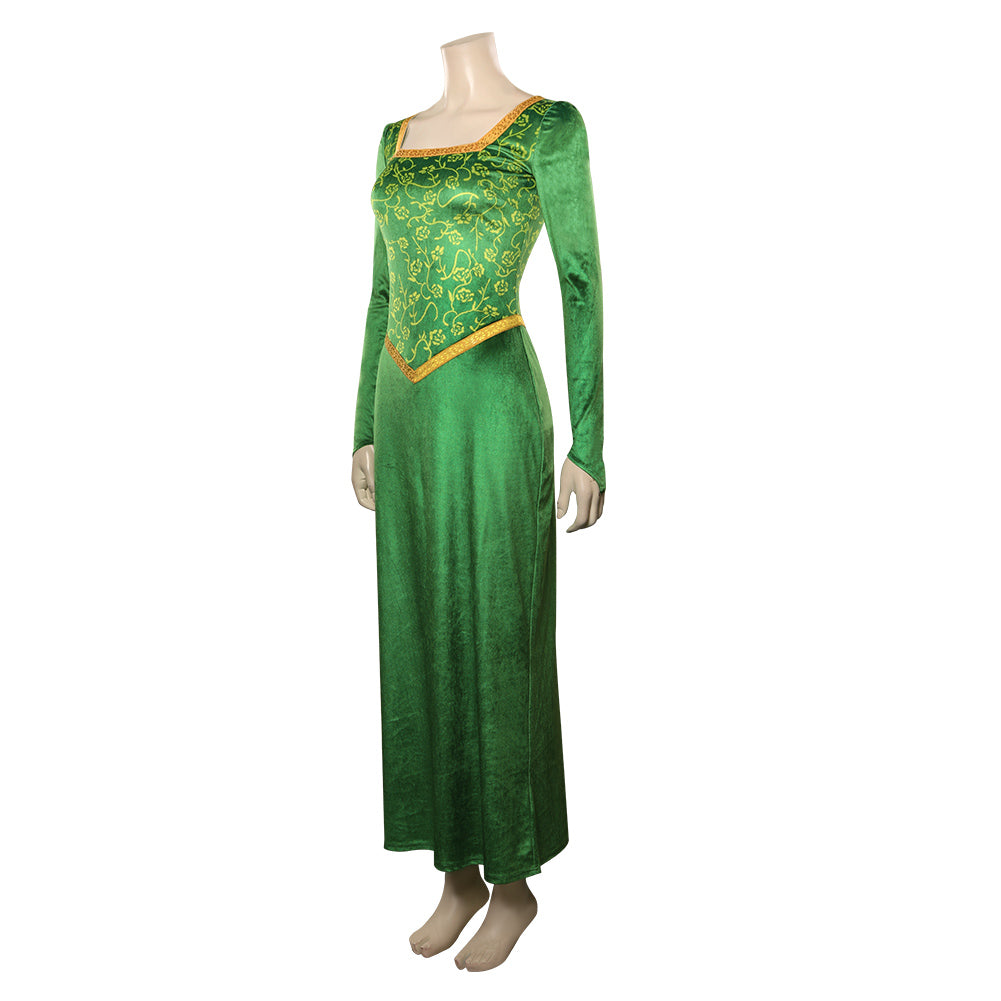 Shrek Fiona Princess Green Dress Cosplay Costume Outfits Halloween Car Coshduk