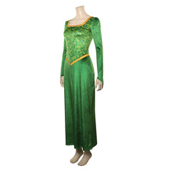 Movie Shrek Fiona Princess Green Dress Cosplay Costume Outfits Halloween Carnival Suit