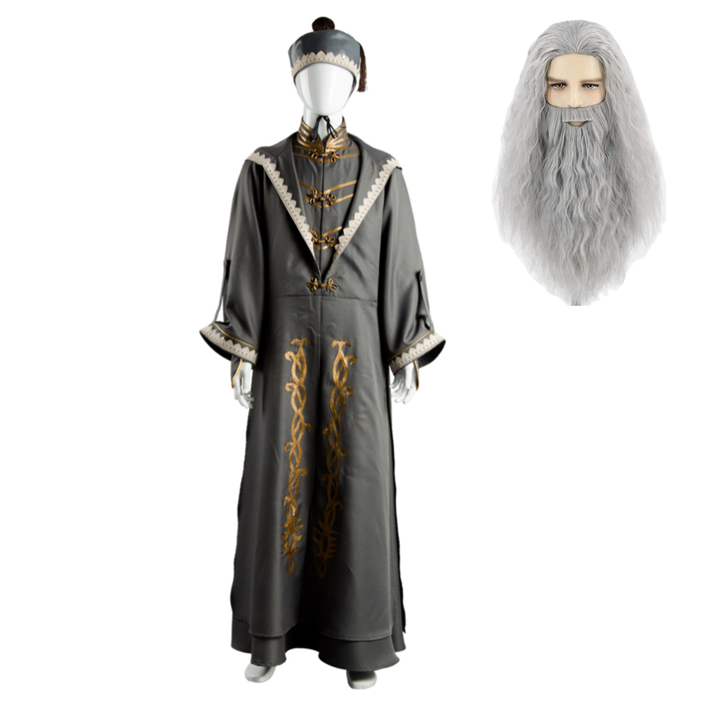 Movie Harry Potter Albus Dumbledore Adult Costume Halloween Cosplay Costume