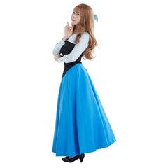 The Little Mermaid Ariel Blue Dress Outfits Cosplay Costume Halloween Carnival Carnival Suit