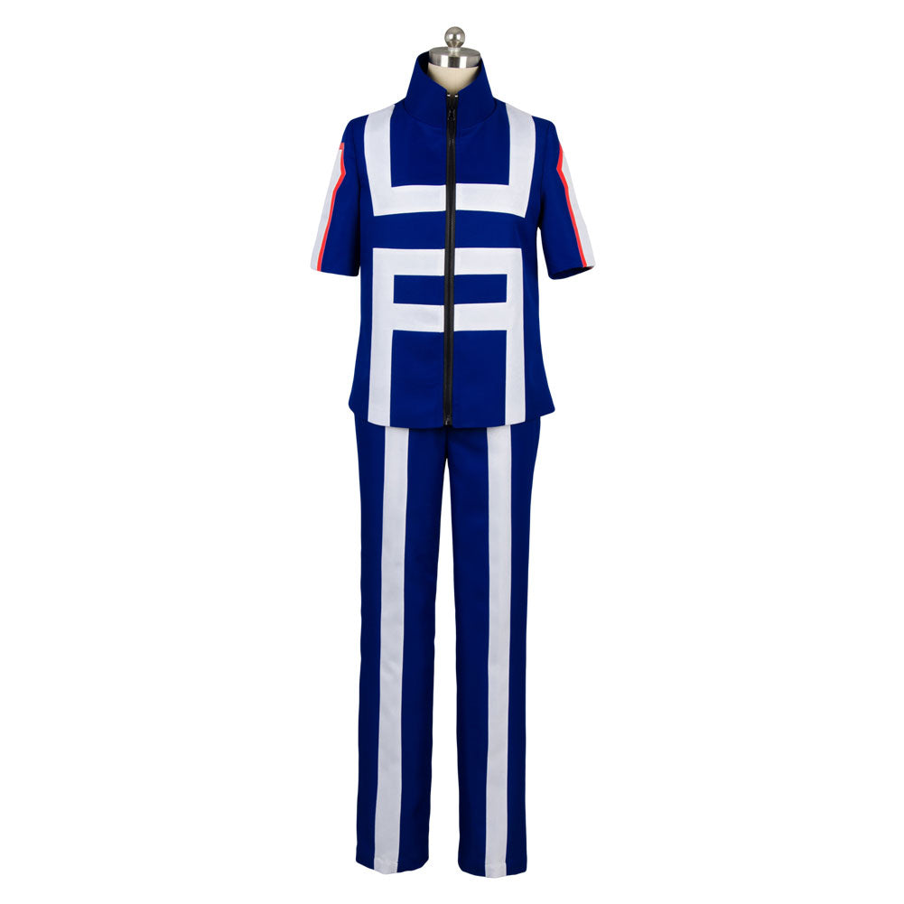 Anime Midoriya Training Blue Training Clothes Set Cosplay Costume Halloween Suit