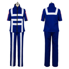 Anime Midoriya Training Blue Training Clothes Set Cosplay Costume Halloween Suit