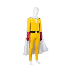 Saitama Yellow Jumpsuit Cosplay Costume Halloween Carnival Suit