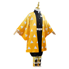 Kids Anime Zenitsu Uniform Outfit Cosplay Costume for Kids Children