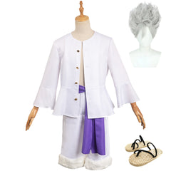 Anime One Piece Nika Sun God Luffy White Outfits Cosplay Costume Suit