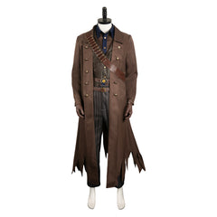 Fallout 2024 The Ghoul Brown Jacket Set Outfits Cosplay Costume Halloween Carnival Suit