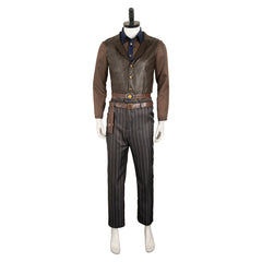 Fallout 2024 The Ghoul Brown Jacket Set Outfits Cosplay Costume Halloween Carnival Suit