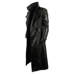 Movie The Crow (2024) Eric Draven Black Coat Cosplay Costume Outfits Halloween Carnival Suit
