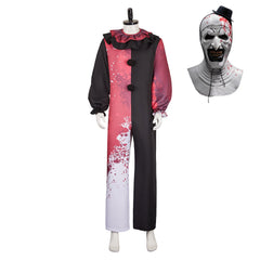 Terrifier 3 (2024) Art The Clown Bloodstain Jumpsuit Outfits Horror Halloween Cosplay Costume