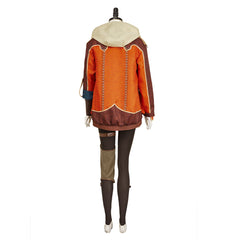 Monster Hunter Wilds (2025) Alma Orange Jacket Set Outfits Cosplay Costume