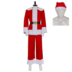 Dear Santa (2024) Satan Red Santa Outfits Christmas Cosplay Costume