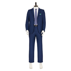 Severance Season 2 (2025) Mark Scout Blue Suit Outfits Cosplay Costume