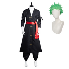 Anime One Piece Wano Country Roronoa Zoro Cosplay Costume Kimono Outfits Halloween Carnival Suit