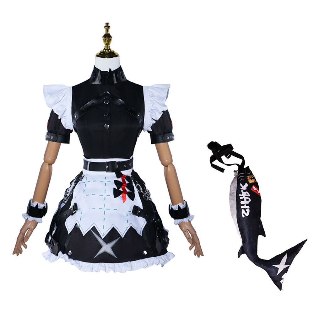 Game Zenless Zone Zero 2024 Ellen Joe Black Dress Outfits Cosplay Costume Halloween Carnival Suit