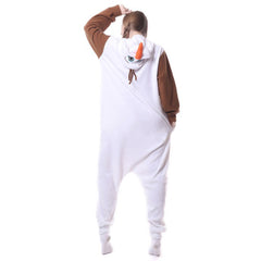 Movie Frozen Olaf White Sleepwear Jumpsuit Outfits Cosplay Costume Halloween Carnival Suit