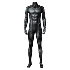 Black Panther T'Challa Jumpsuit Outfits Cosplay Costume Halloween Carnival Suit