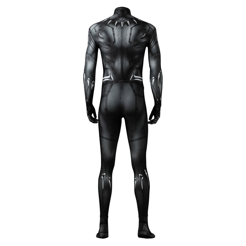 Black Panther T'Challa Jumpsuit Outfits Cosplay Costume Halloween