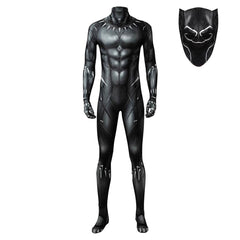 Black Panther T'Challa Jumpsuit Outfits Cosplay Costume Halloween Carnival Suit