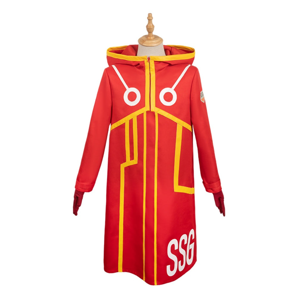 Anime One Piece Luffy Red Coat Outfits Cosplay Costume Halloween Carnival Suit