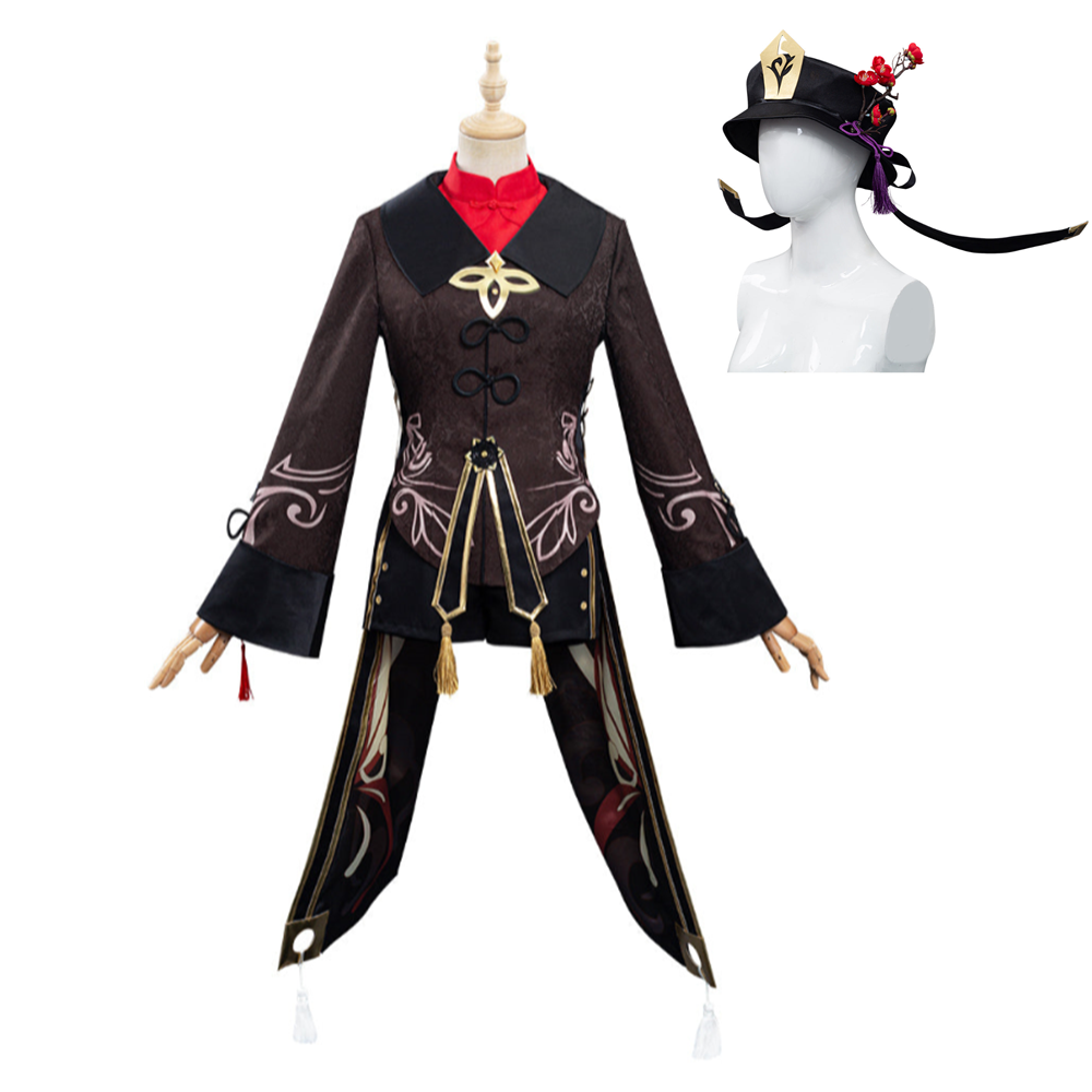 Game Genshin Impact Outfit HuTao Halloween Carnival Suit Cosplay Costume