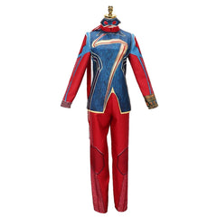 Kids Children Movie Captain Fantastic Kamala Khan Red Set Outfits Cosplay Costume Halloween Carnival Suit