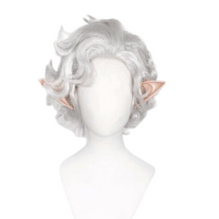 Game Baldur's Gate Astarion White Wigs Cosplay Accessories Halloween Carnival Props