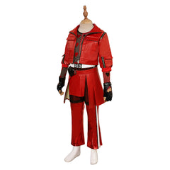 Kids Children Descendants: The Rise Of Red (2024) Red Set Outfits Cosplay Costume Halloween Carnival Suit