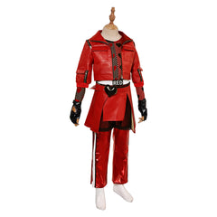 Kids Children Descendants: The Rise Of Red (2024) Red Set Outfits Cosplay Costume Halloween Carnival Suit