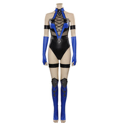 Game Mortal Kombat 4 Kitana Cosplay Costume Jumpsuit Outfits Halloween Carnival Suit