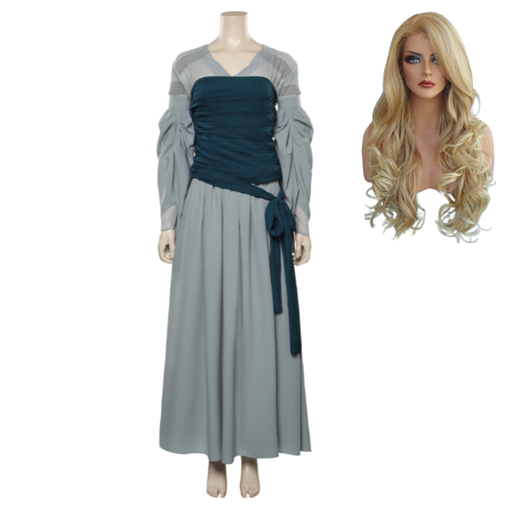 The Lord Of The Rings: The Rings of Power Season 1 Galadriel Cosplay Costume Dress Outfits Halloween Carnival Suit