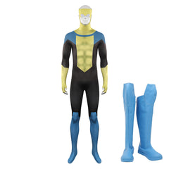 TV Invincible Season 2 (2023) Invincible Mark Grayson Black Jumpsuit Outfits Cosplay Costume  Halloween Carnival Suit