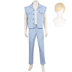 Barbie Ken Blue Cowboy Vest Set Outfits Cosplay Costume Suit