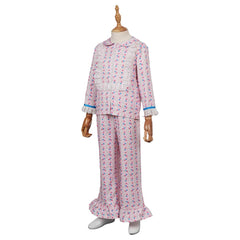 Kids Children Horror Movie The Exorcist Regan Pink Sleepwear Outfits Cosplay Costume Halloween Carnival Suit