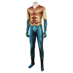 Movie Aquaman Arthur Curry Yellow Jumpsuit Outfits Cosplay Costume Halloween Carnival Suit