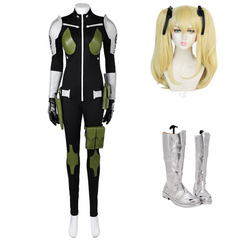 Anime Kaiju No.8 Ashiro Mina Kikoru Shinomiya Defense Force Black Jumpsuit Cosplay Costume Outfits