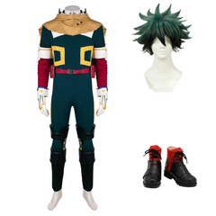 Midoriya Izuku Jumpsuit Battle Suit Set Outfits Cosplay Costume Halloween Carnival Suit