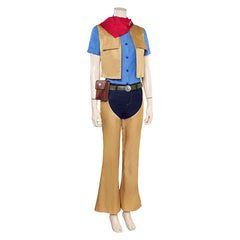 Movie Princess Peach: Showtime! 2024 Brown Cowboy Set Outfits Cosplay Costume Halloween Carnival Suit