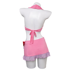 Game Final Fantasy Tifa Pink Swimsuit Set Outfits Cosplay Costume Halloween Carnival Suit