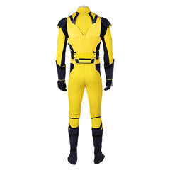 Movie Deadpool & Wolverine (2024) Wolverine James Howlett Yellow Jumpsuit Outfits Set Cosplay Costume