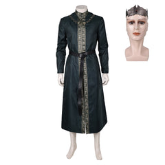 House Of The Dragon Season 2 (2024) Aegon Targaryen Black Jacket Coat Outfits Cosplay Costume Halloween Carnival Suit