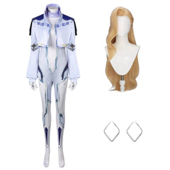 Mv Rivals (2024) Dagger White Jumpsuit Outfits Cosplay Costume Halloween Carnival Suit