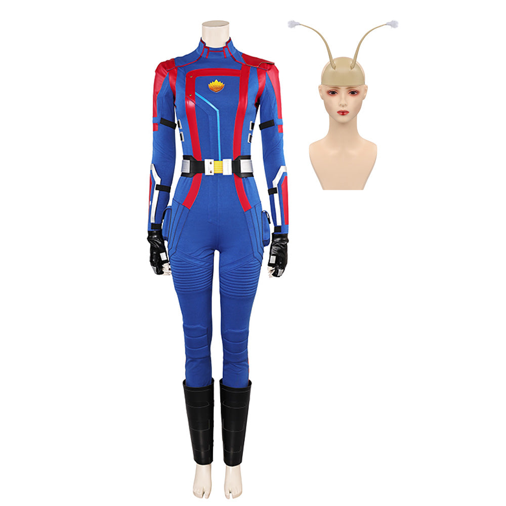 Mv Rivals (2025) Mantis Guardians Blue Jumpsuit Outfits Cosplay Costume