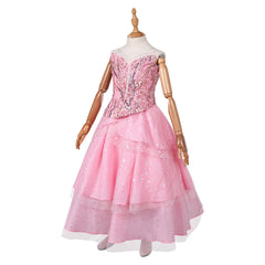 Kids Children Wicked (2024) Glinda Pink Tulle Skirt Outfits Cosplay Costume