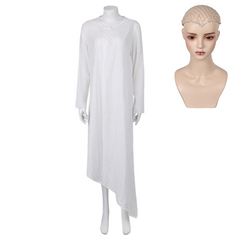 Movie Dune: Part Two (2024) Princess Irulan Corrino White Dress Outfits Cosplay Costume Halloween Carnival Suit