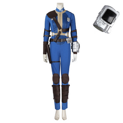TV Fallout 2024 Lucy Vault 33 Blue Jumpsuit Full Set Vault Dweller Outfits Cosplay Costume Halloween Carnival Suit