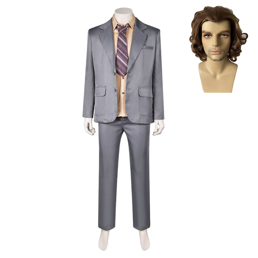 Movie Joker 2 Joker: Folie à Deux (2024) Joker Gray Suit Outfits Cosplay Costume Halloween Carnival Suit