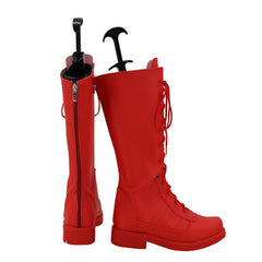 Game Twisted-Wonderland Octavinelle Jade Leech Red Shoes Boots Cosplay Accessories Halloween Carnival Props