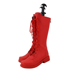 Game Twisted-Wonderland Octavinelle Jade Leech Red Shoes Boots Cosplay Accessories Halloween Carnival Props