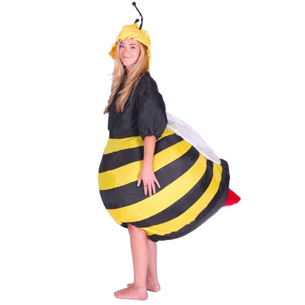Adult Yellow Bee Inflatable Costume Funny Party Jumpsuit Cosplay Costume Halloween Carnival Suit