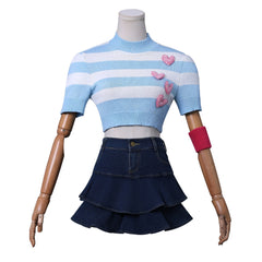 Winx Club Princess Bloom Blue Top Skirt Set Outfits Cosplay Costume